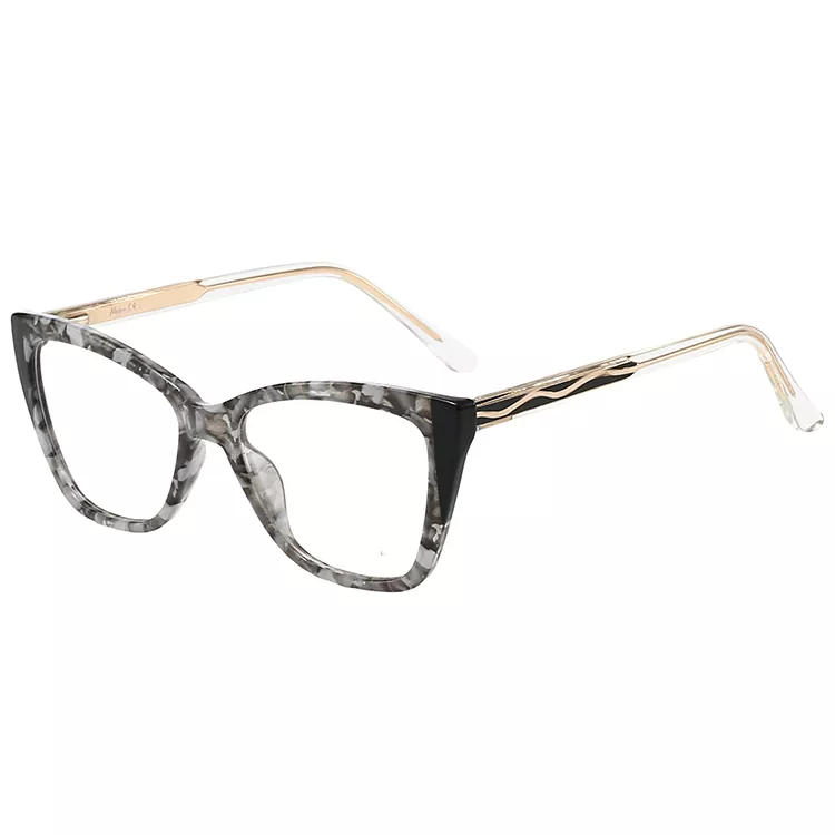 Monturas TR90 con patillas de alambre con núcleo de color y diseño ondulado